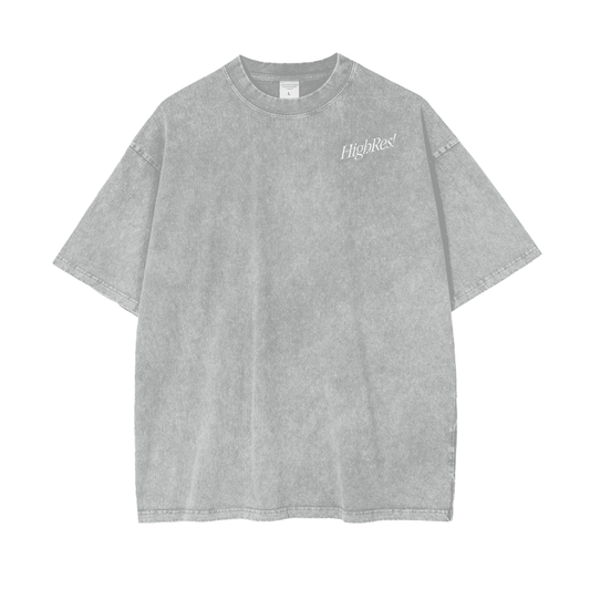 SMILE YOU'RE ON CAMERA SLANT SILVER SHIRT
