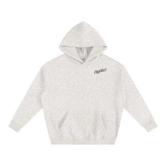 SMILE YOU'RE ON CAMERA SLANT OAT GREY HOODIE
