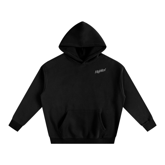SMILE YOU'RE ON CAMERA SLANT BLACK HOODIE