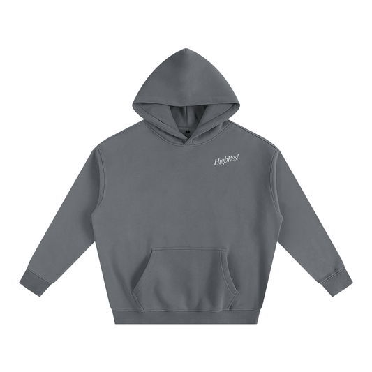 SMILE YOU'RE ON CAMERA SLANT GREY HOODIE